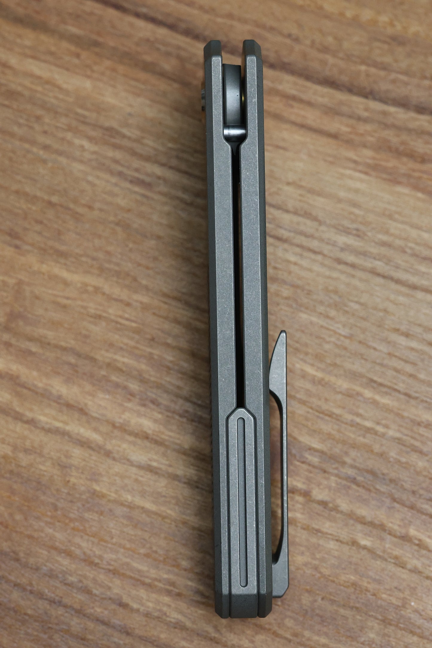 BMKT EXPLORER NF SPEC 1 - MILLED PATTERN TITANIUM  HANDLE WITH S90V BLADE