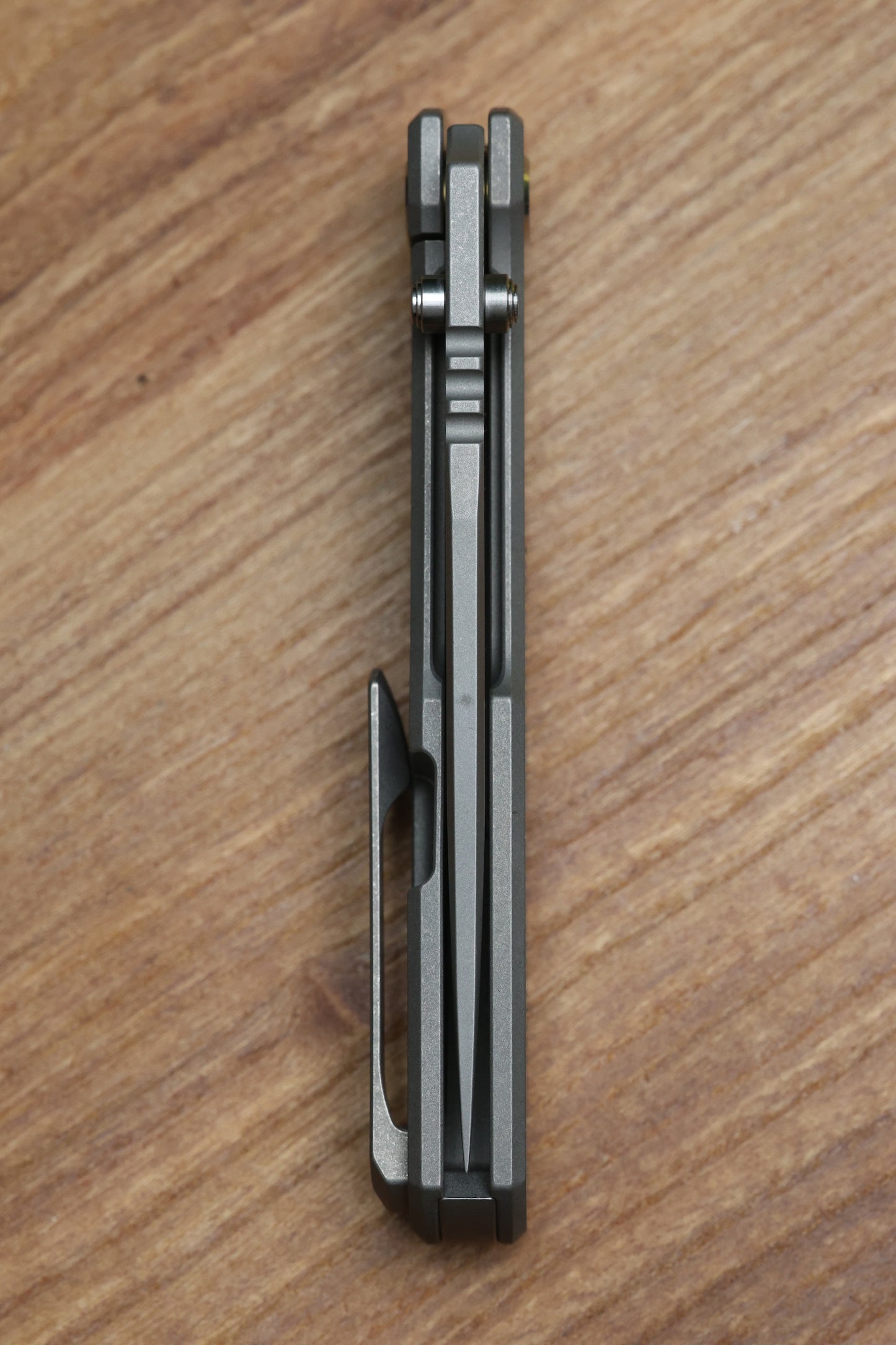 BMKT EXPLORER NF SPEC 1 - MILLED PATTERN TITANIUM  HANDLE WITH S90V BLADE