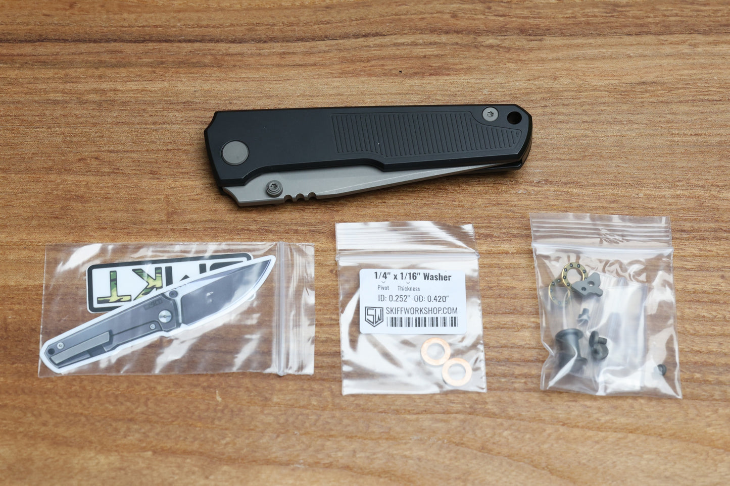 BMKT EXPLORER NF SPEC 2 - MILLED PATTERN BLACK PVD TITANIUM HANDLE WITH S90V BLADE