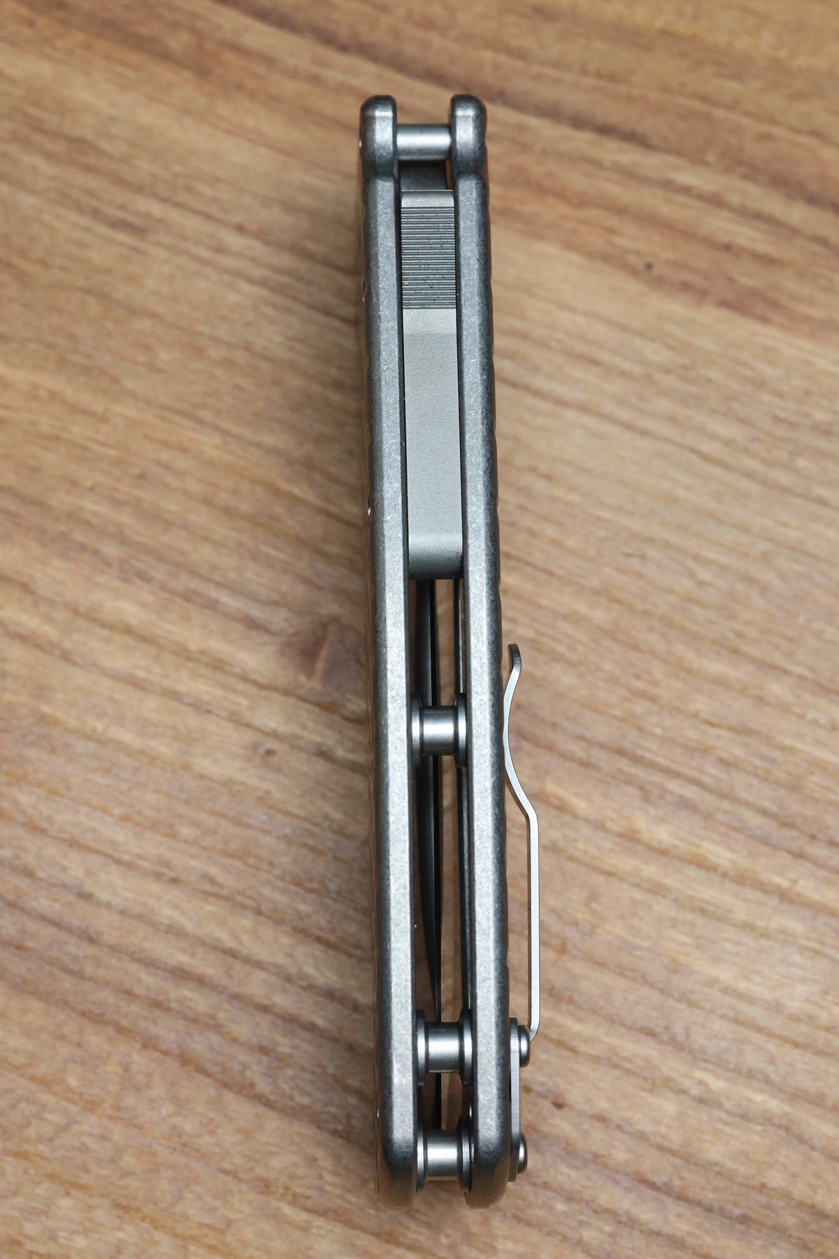 DEMKO KNIVES MG AD20 XXX W/ DRAGON SCALE TITANIUM HANDLES & 4" 3V BLADE