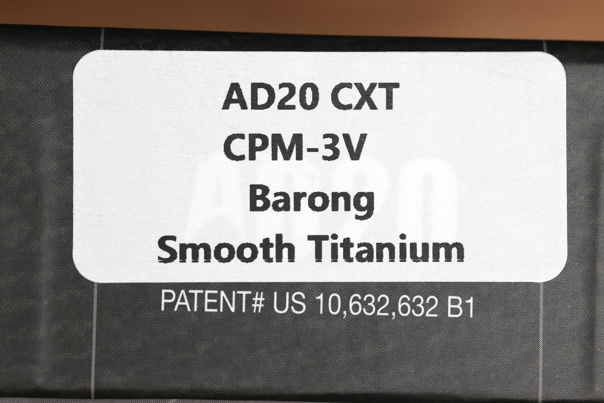 DEMKO AD20 COMPACT EXTRA THICK CXT TITANIUM HANDLES W/ 3.3" 3V BARONG BLADE