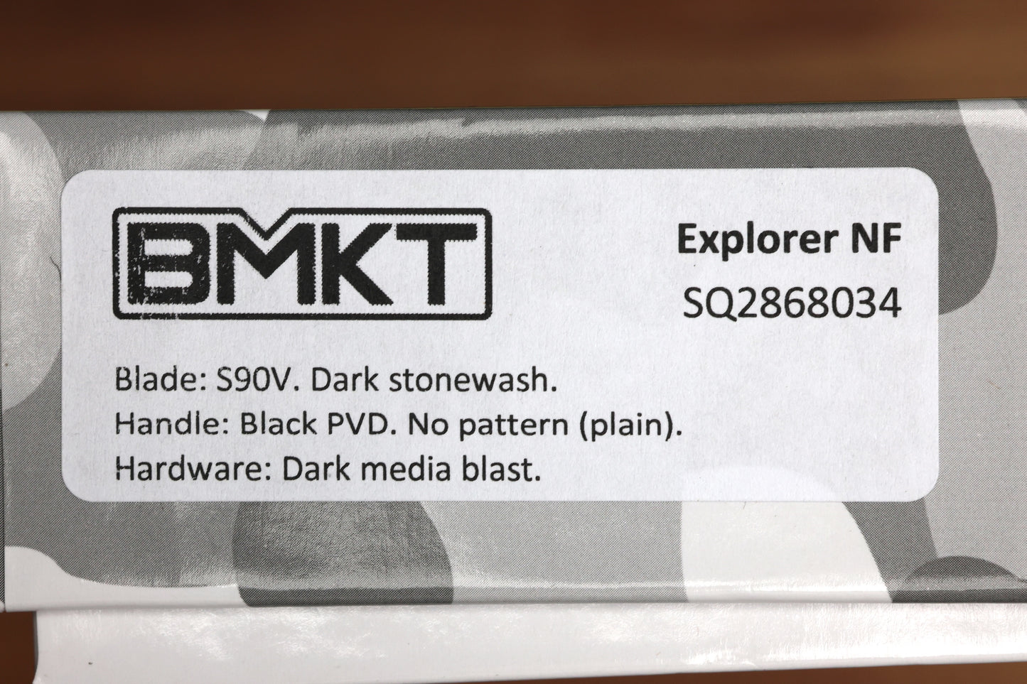 BMKT EXPLORER NF SPEC 2 - BLACK PVD TITANIUM HANDLE WITH S90V BLADE