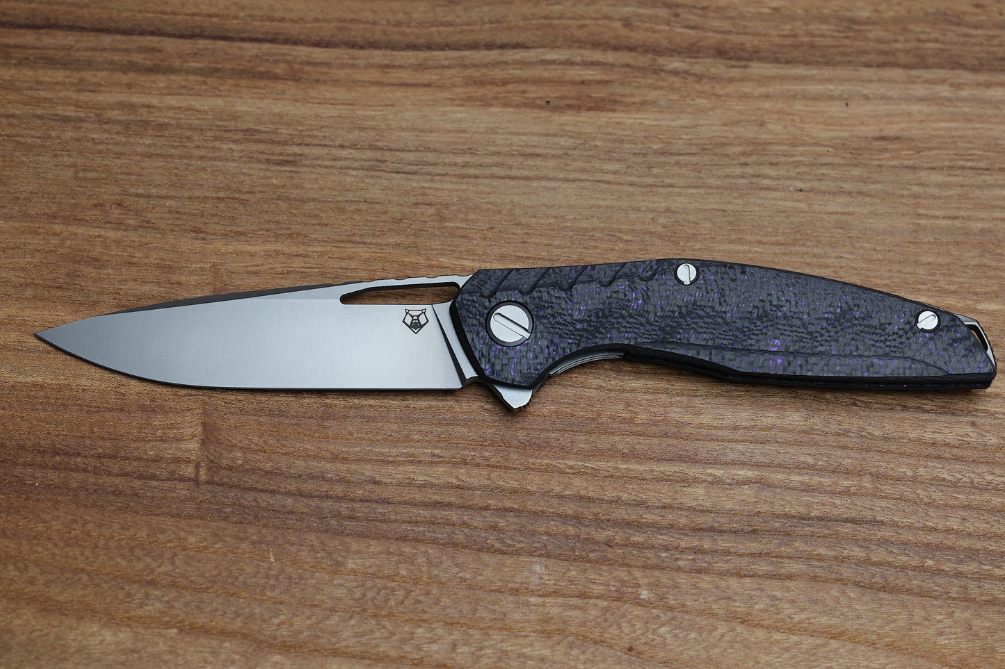 SHIROGOROV 111 GEN 5.1 - S90V BLADE - PURPLE CARBON FIBER HANDLE - MRBS