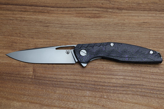 SHIROGOROV 111 GEN 5.1 - S90V BLADE - PURPLE CARBON FIBER HANDLE - MRBS