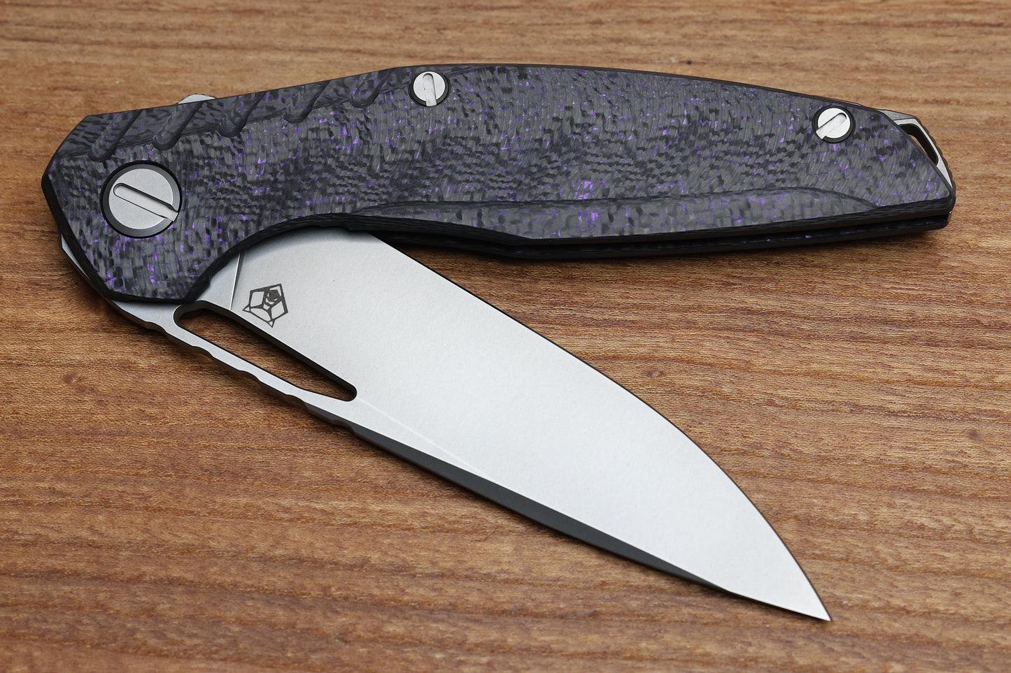 SHIROGOROV 111 GEN 5.1 - S90V BLADE - PURPLE CARBON FIBER HANDLE - MRBS