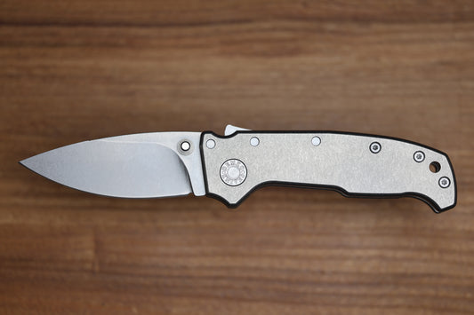 DEMKO AD20 COMPACT EXTRA THICK CXT TITANIUM HANDLES W/ 3.3" 3V BARONG BLADE