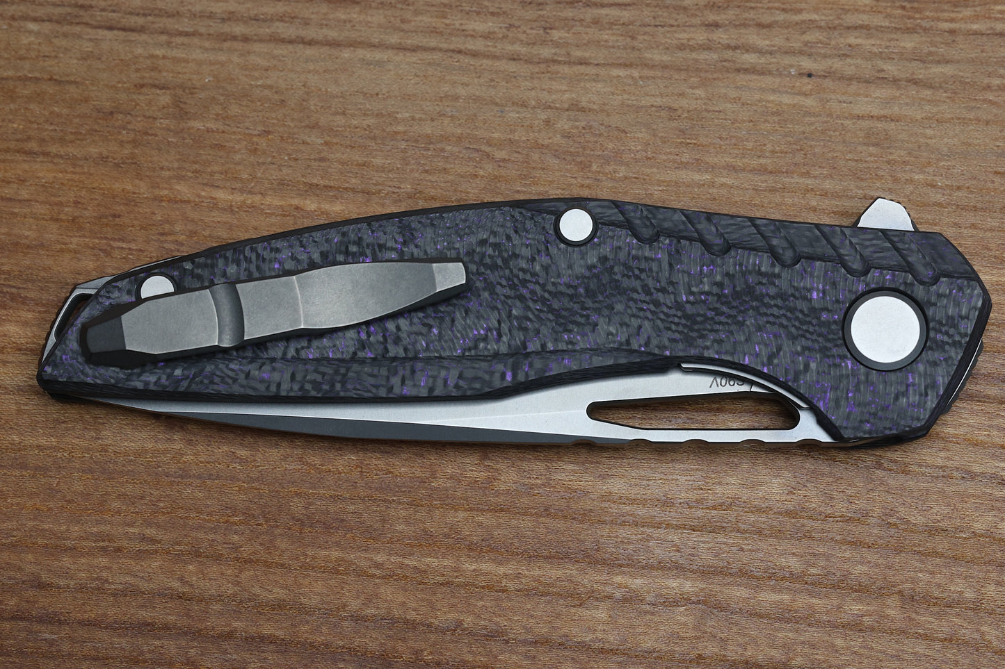 SHIROGOROV 111 GEN 5.1 - S90V BLADE - PURPLE CARBON FIBER HANDLE - MRBS