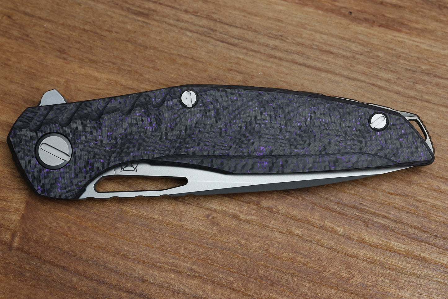 SHIROGOROV 111 GEN 5.1 - S90V BLADE - PURPLE CARBON FIBER HANDLE - MRBS