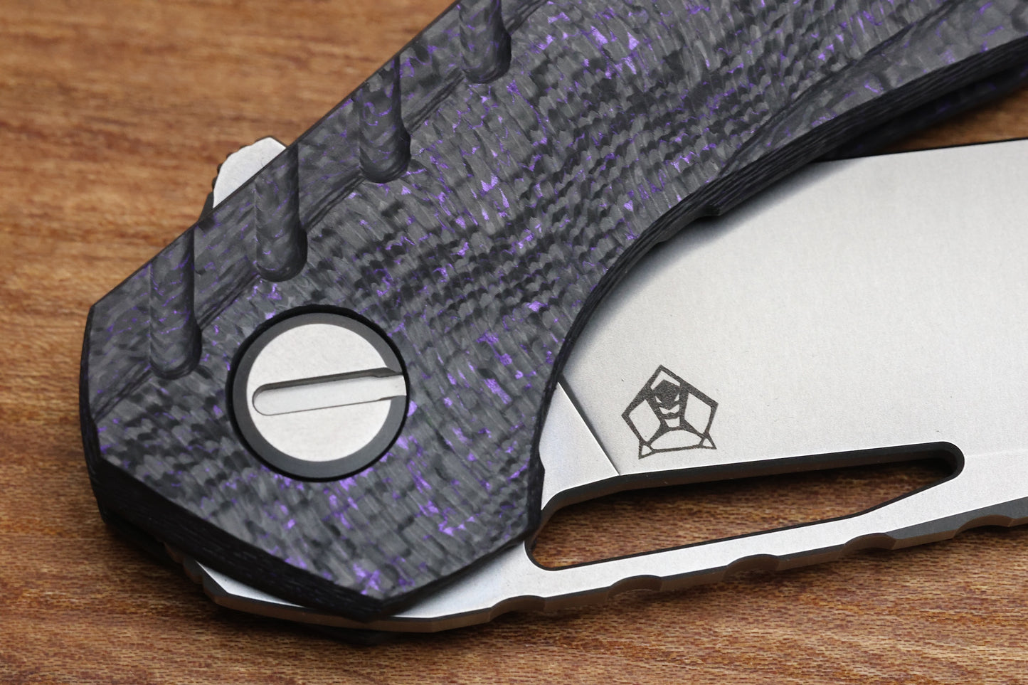 SHIROGOROV 111 GEN 5.1 - S90V BLADE - PURPLE CARBON FIBER HANDLE - MRBS