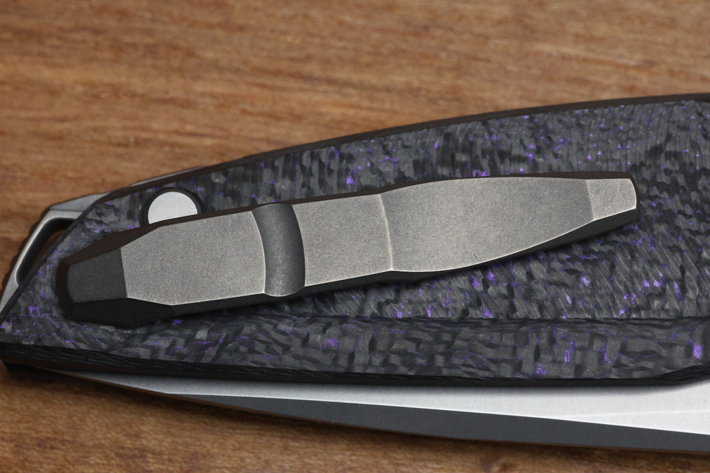 SHIROGOROV 111 GEN 5.1 - S90V BLADE - PURPLE CARBON FIBER HANDLE - MRBS