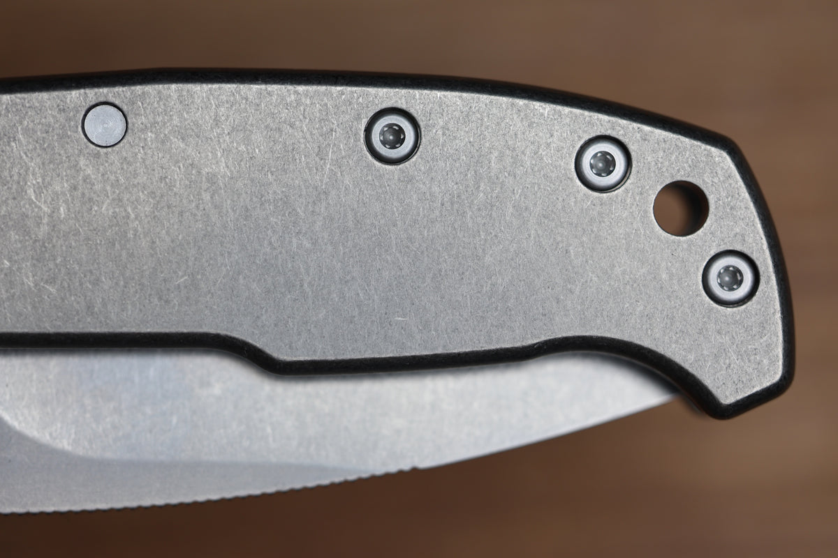DEMKO AD20 COMPACT EXTRA THICK CXT TITANIUM HANDLES W/ 3.3" 3V BARONG BLADE