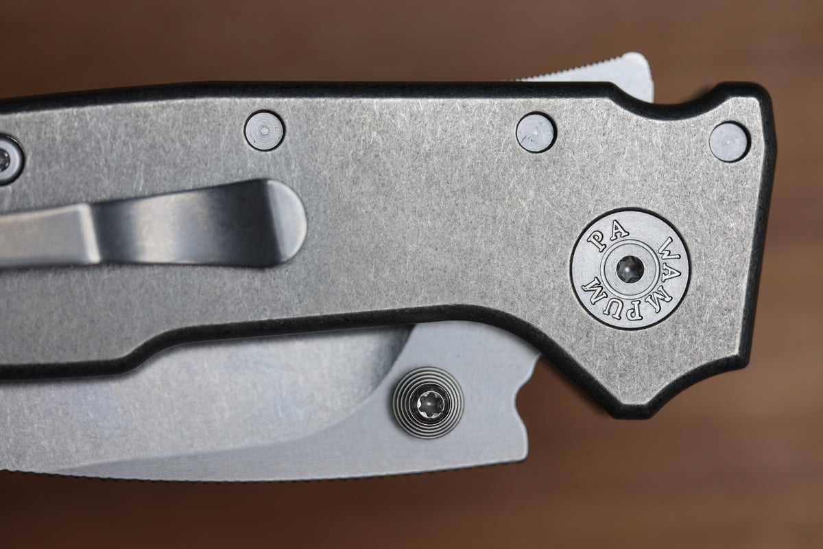 DEMKO AD20 COMPACT EXTRA THICK CXT TITANIUM HANDLES W/ 3.3" 3V BARONG BLADE