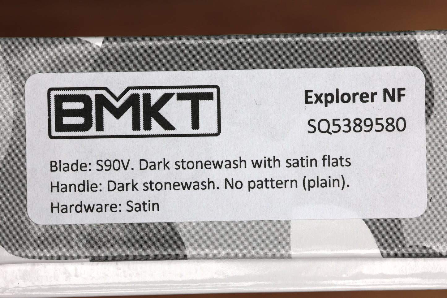 BMKT EXPLORER NF SPEC 1 - STONEWASHED TITANIUM HANDLE WITH S90V BLADE