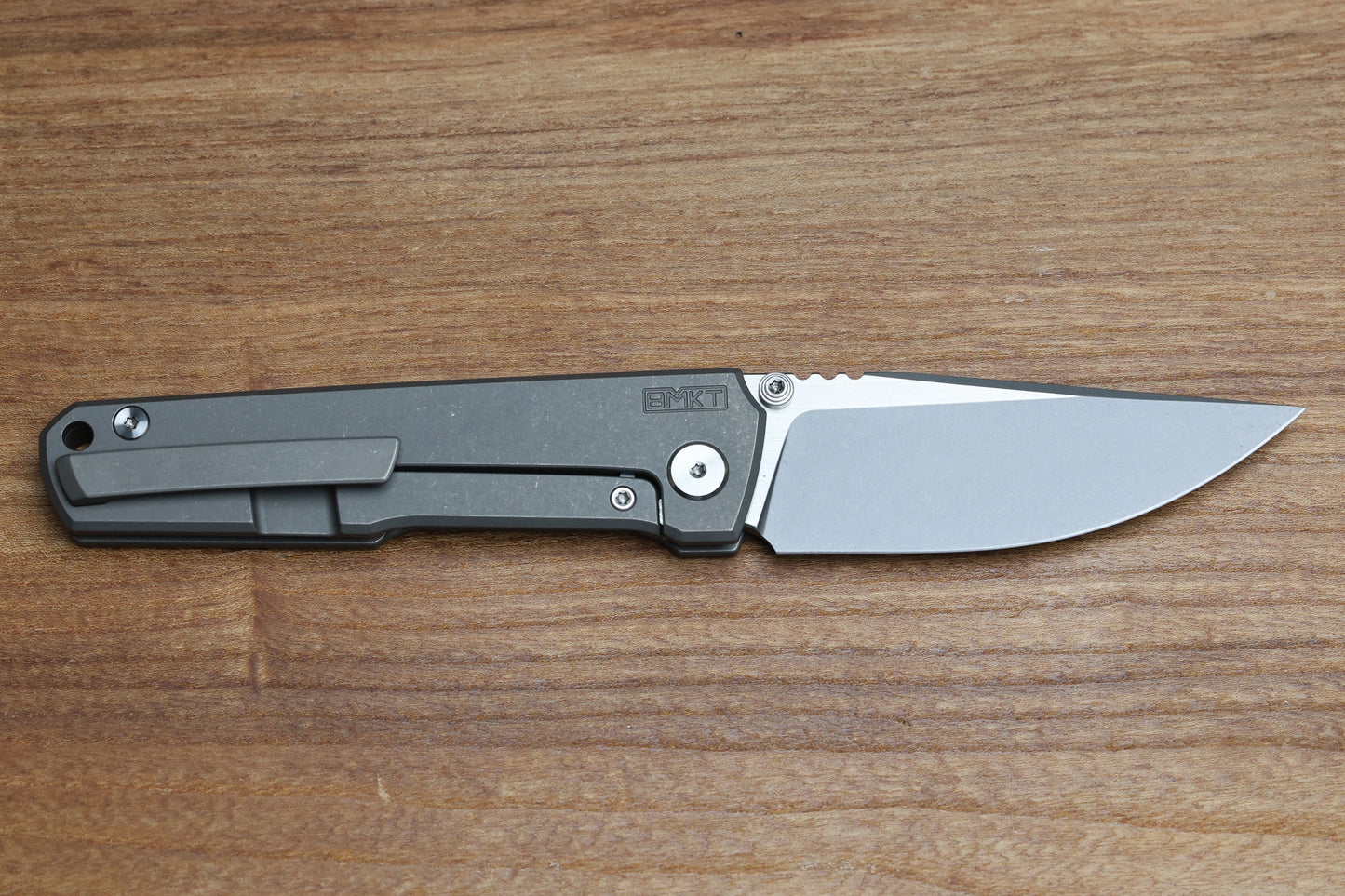 BMKT EXPLORER NF SPEC 1 - STONEWASHED TITANIUM HANDLE WITH S90V BLADE