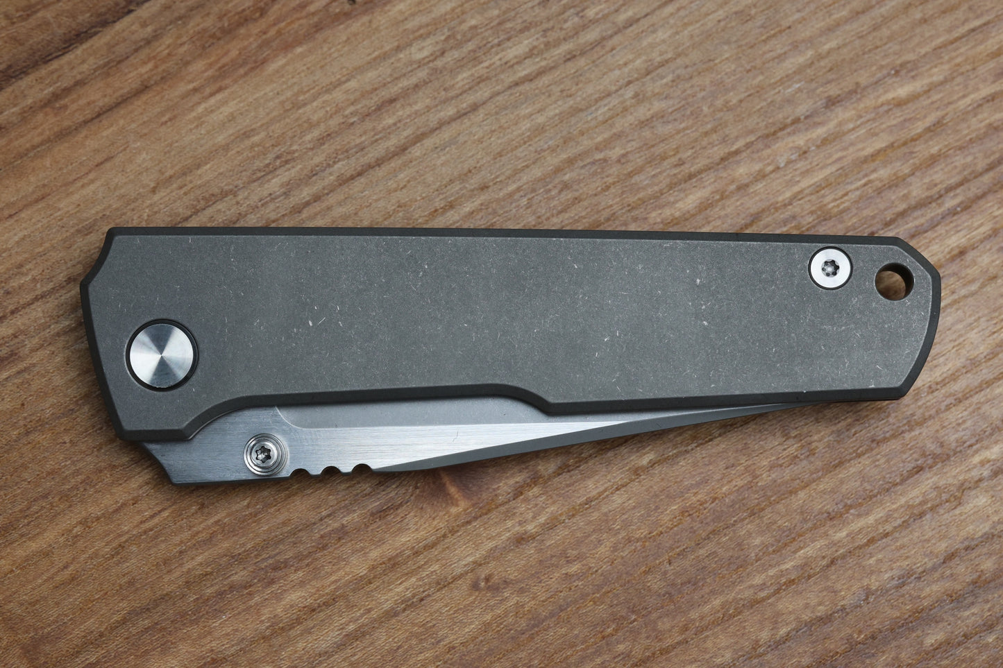 BMKT EXPLORER NF SPEC 1 - STONEWASHED TITANIUM HANDLE WITH S90V BLADE