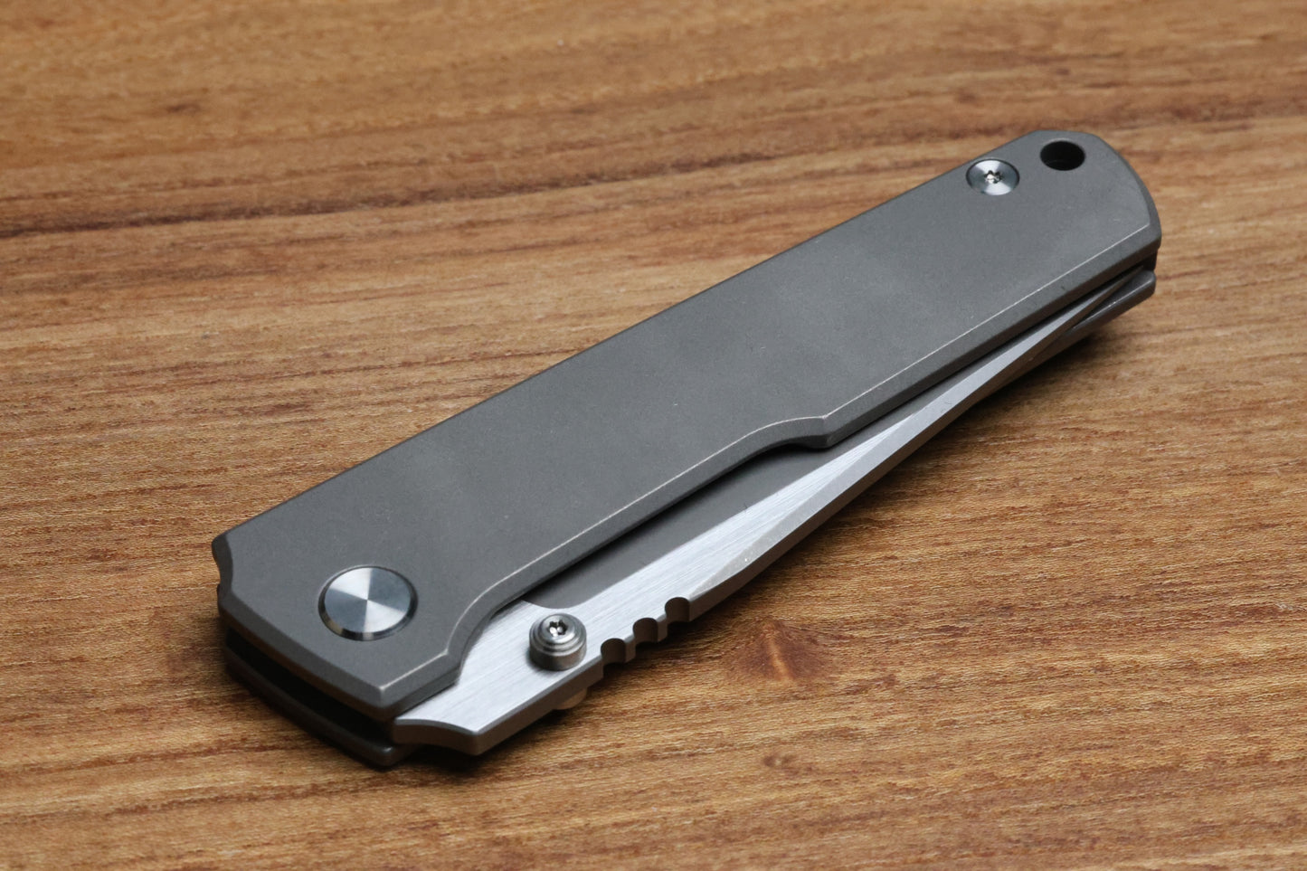 BMKT EXPLORER NF SPEC 1 - STONEWASHED TITANIUM HANDLE WITH S90V BLADE