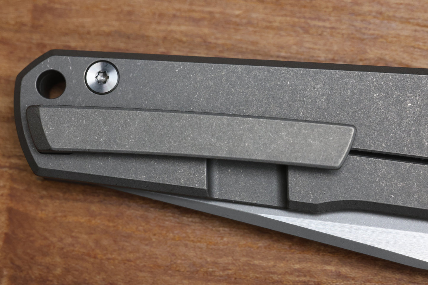 BMKT EXPLORER NF SPEC 1 - STONEWASHED TITANIUM HANDLE WITH S90V BLADE