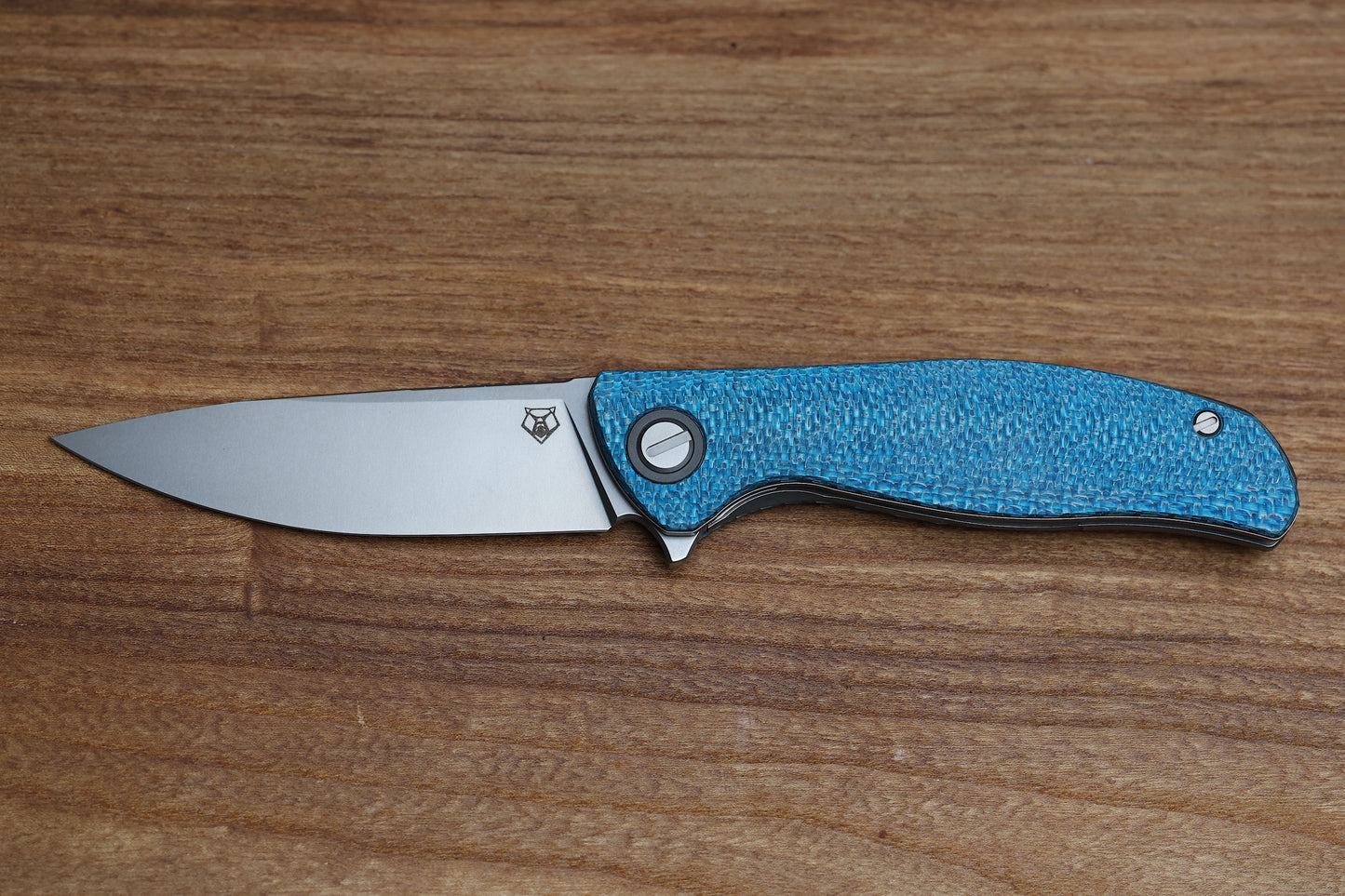 SHIROGOROV F3 - ELMAX BLADE - AQUAMARINE ALUTEX HANDLE - MRBS