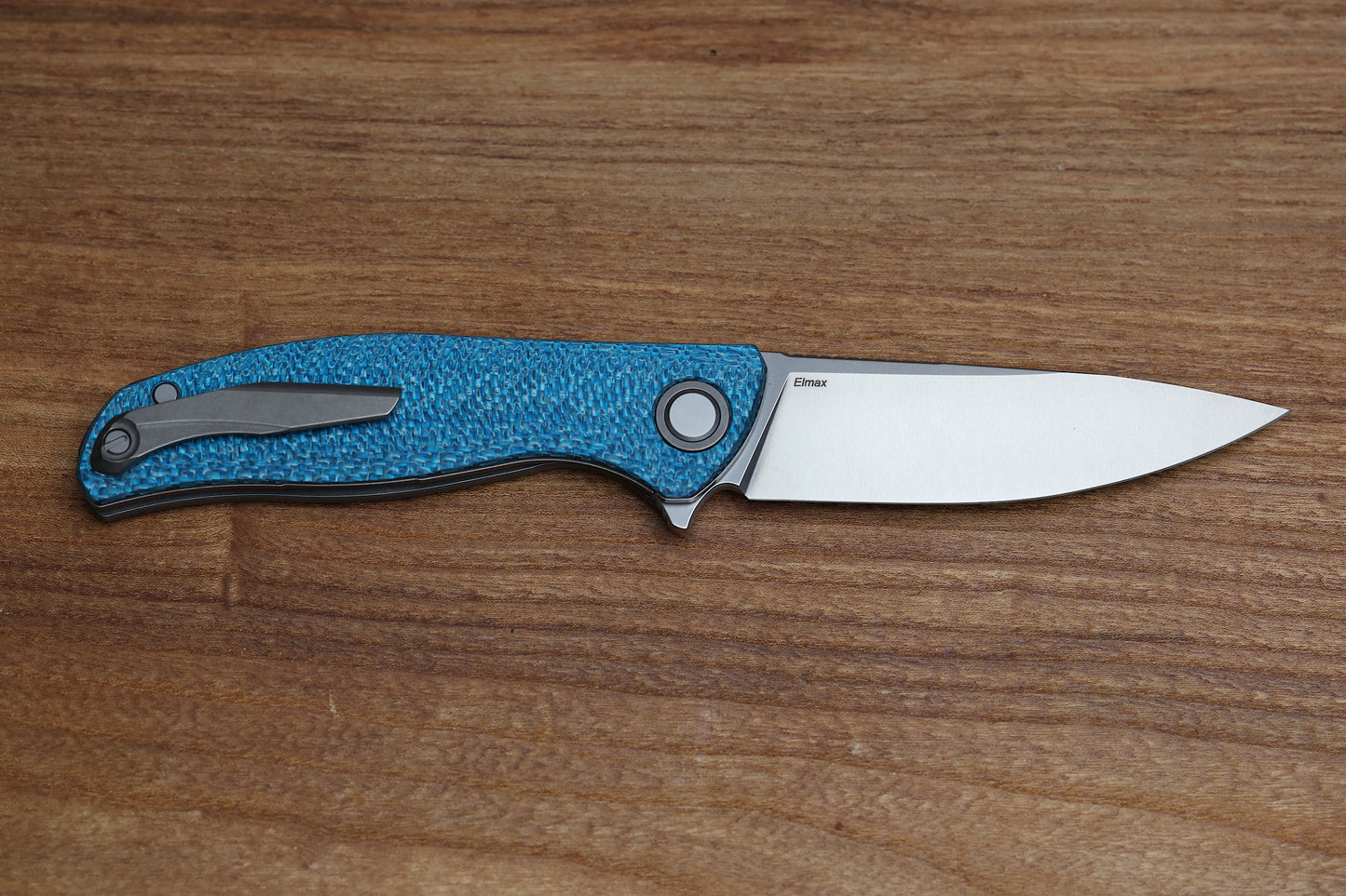 SHIROGOROV F3 - ELMAX BLADE - AQUAMARINE ALUTEX HANDLE - MRBS