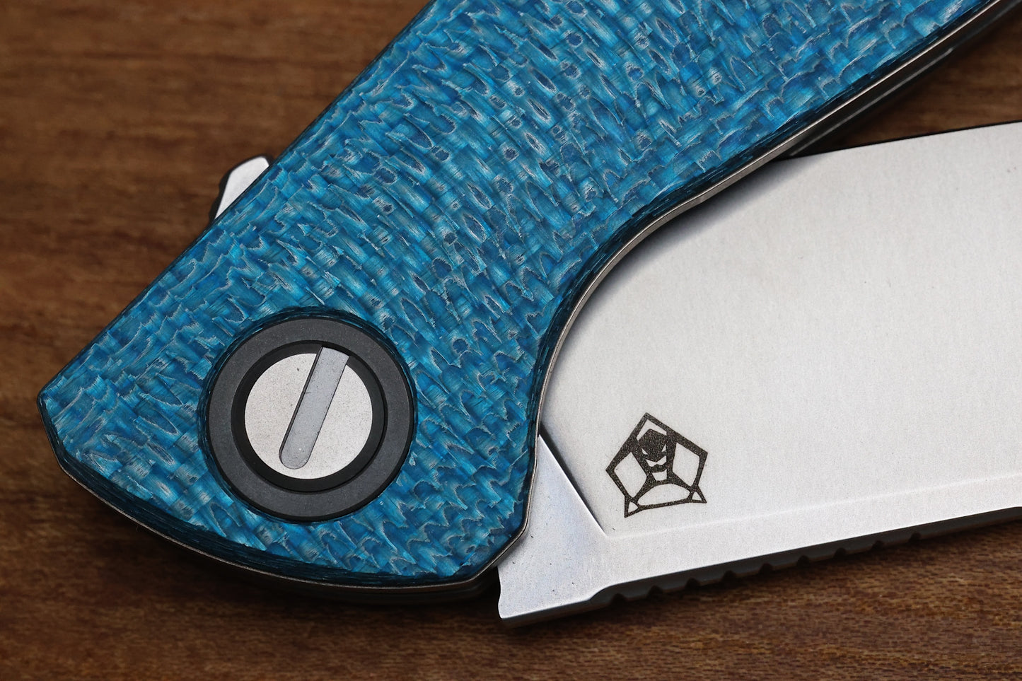 SHIROGOROV F3 - ELMAX BLADE - AQUAMARINE ALUTEX HANDLE - MRBS