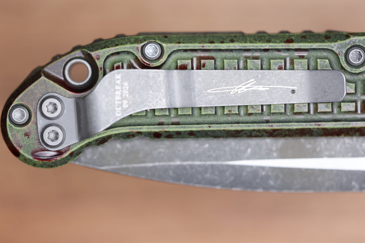 MICROTECH KNIVES LUDT RAM-LOK FRAG OUTBREAK DROP POINT SIGNATURE SERIES 1135RL-1FROBS
