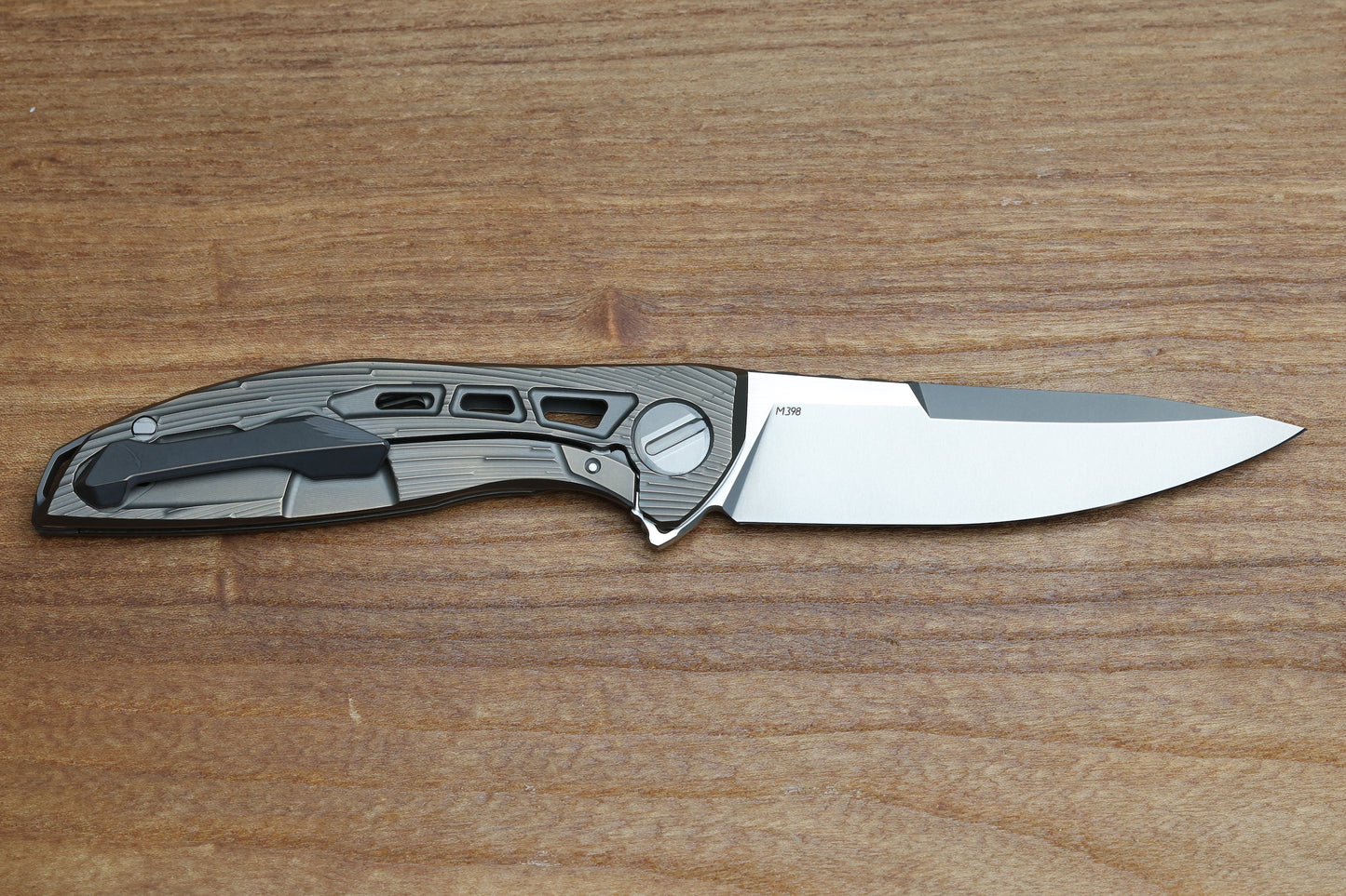 SHIROGOROV NEONIX CUSTOM DIVISION - M398 BLADE - TITANIUM HANDLE - SRRBS