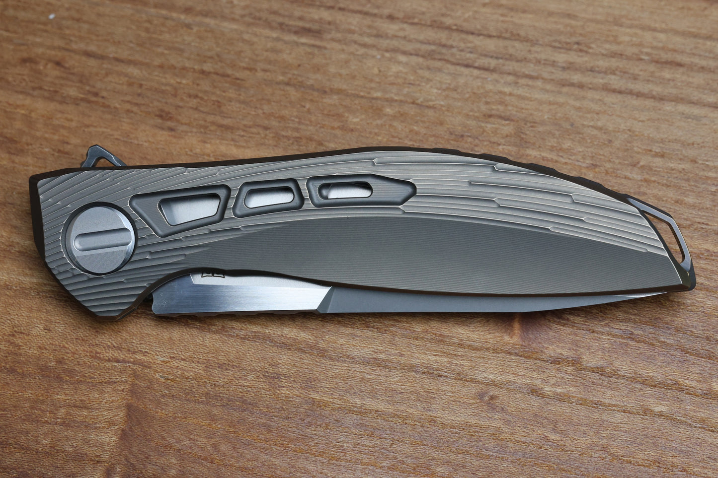 SHIROGOROV NEONIX CUSTOM DIVISION - M398 BLADE - TITANIUM HANDLE - SRRBS