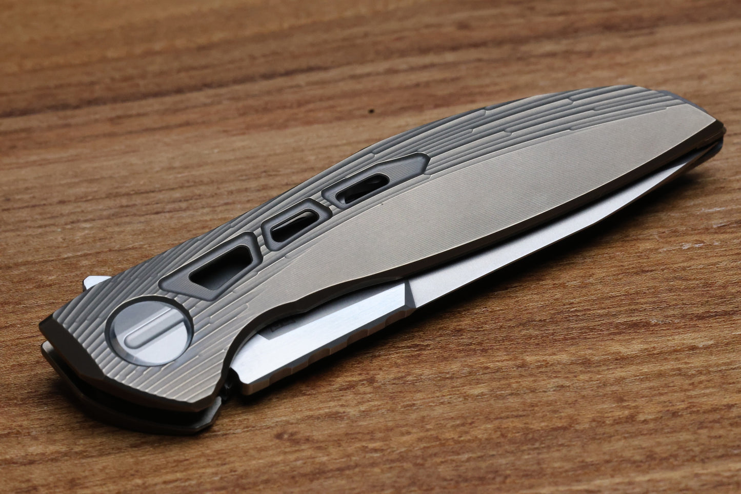 SHIROGOROV NEONIX CUSTOM DIVISION - M398 BLADE - TITANIUM HANDLE - SRRBS