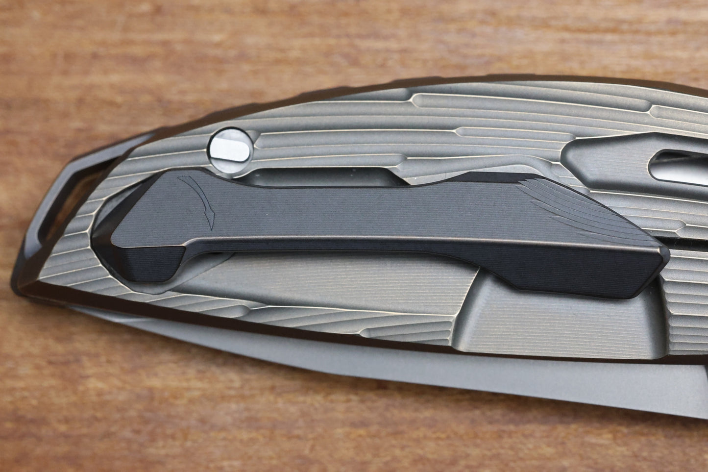 SHIROGOROV NEONIX CUSTOM DIVISION - M398 BLADE - TITANIUM HANDLE - SRRBS