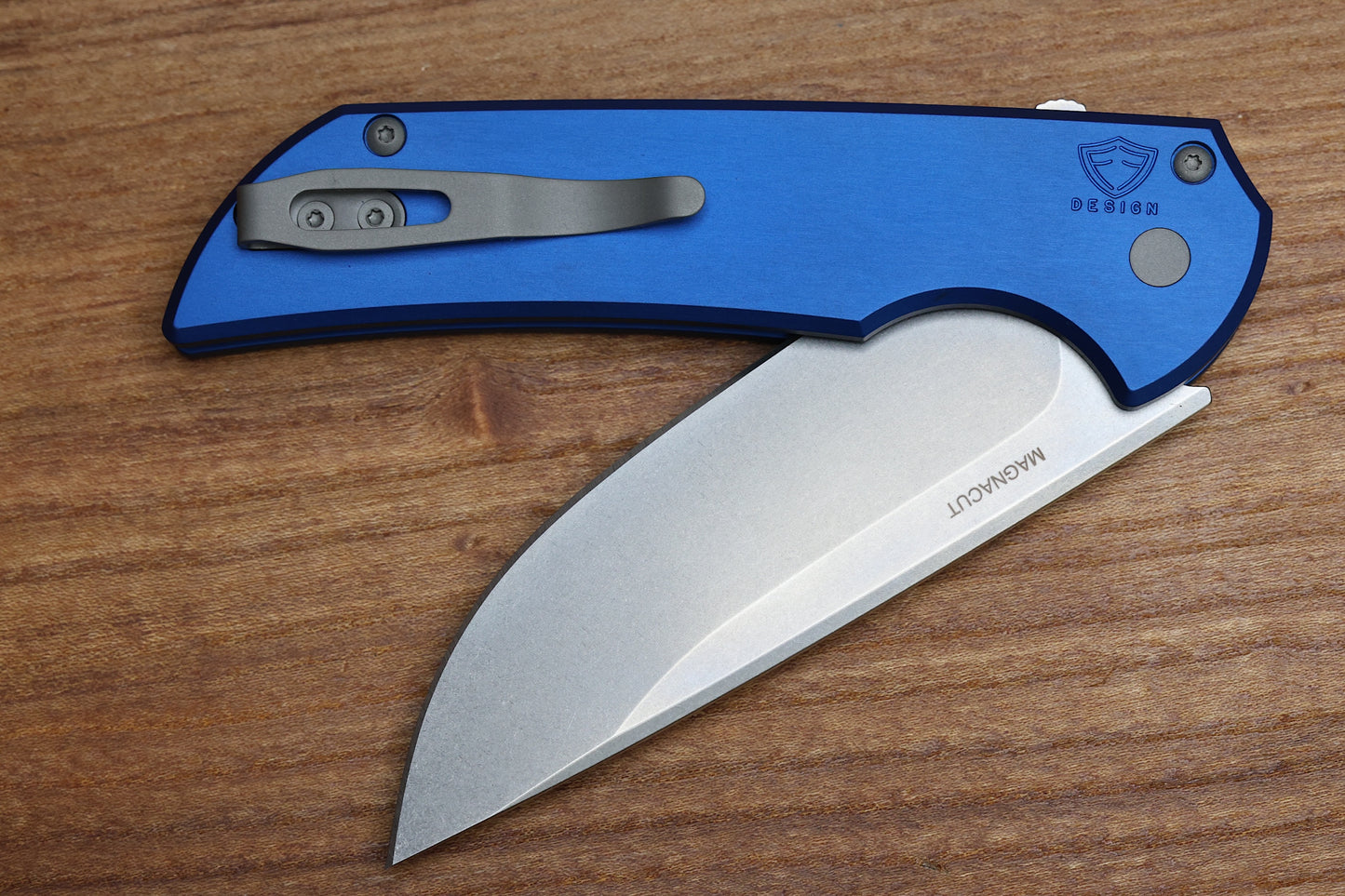 PRO-TECH MORDAX BLUE HANDLE & STONEWASH MAGNACUT MX101-BLUE