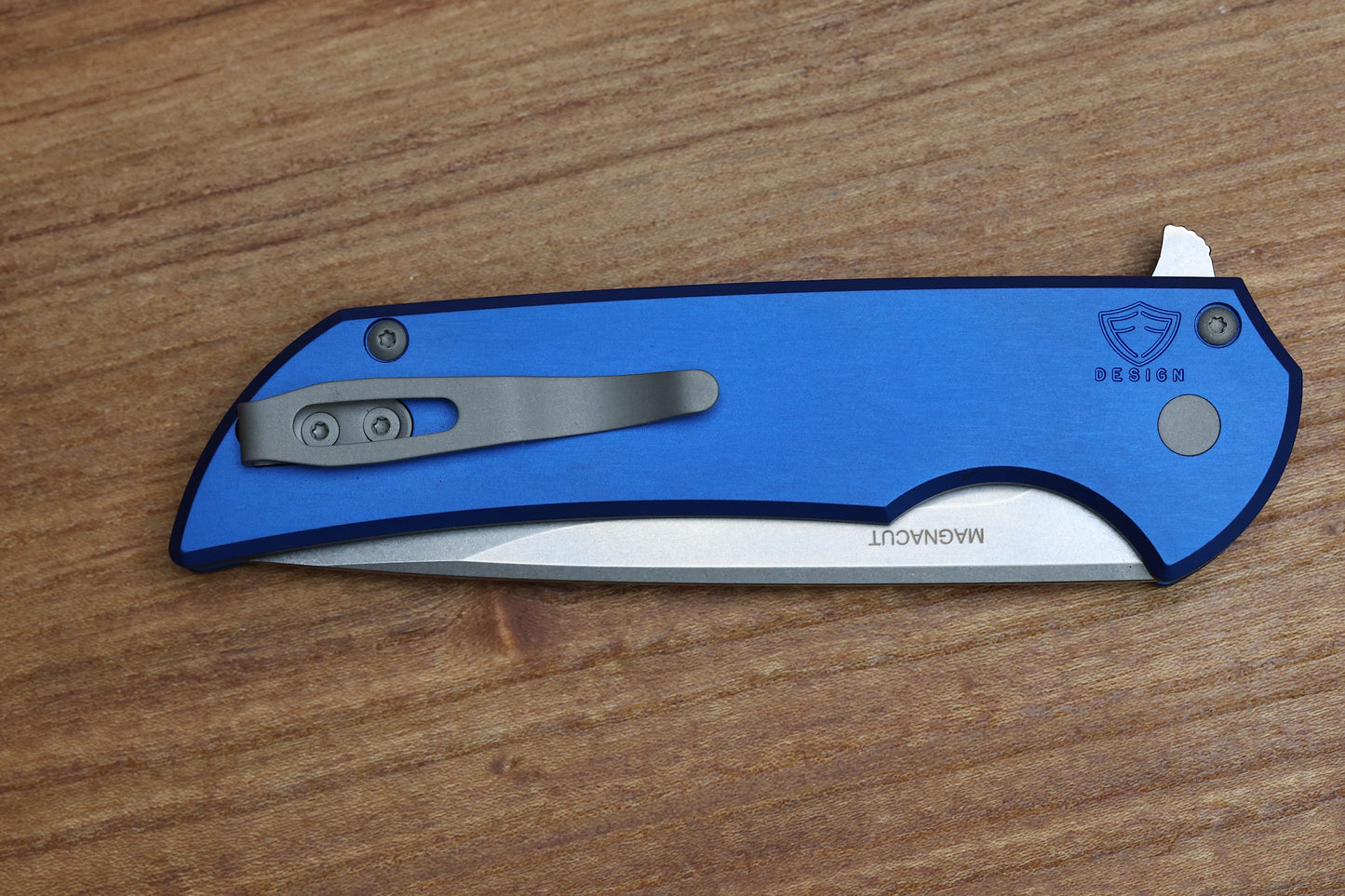 PRO-TECH MORDAX BLUE HANDLE & STONEWASH MAGNACUT MX101-BLUE