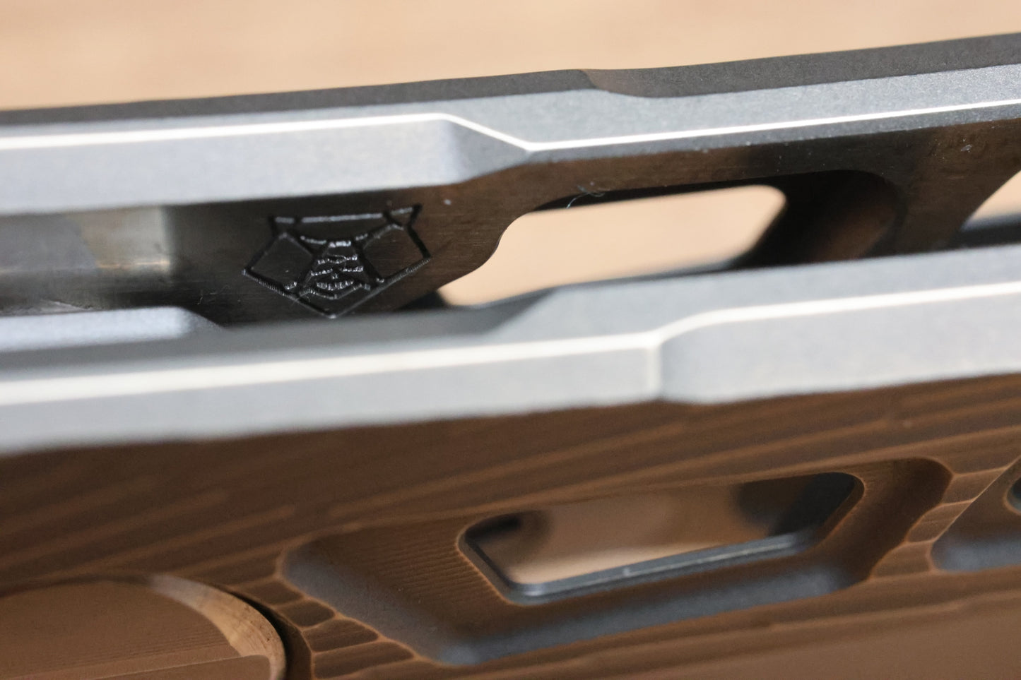 SHIROGOROV NEONIX CUSTOM DIVISION - M398 BLADE - TITANIUM HANDLE - SRRBS