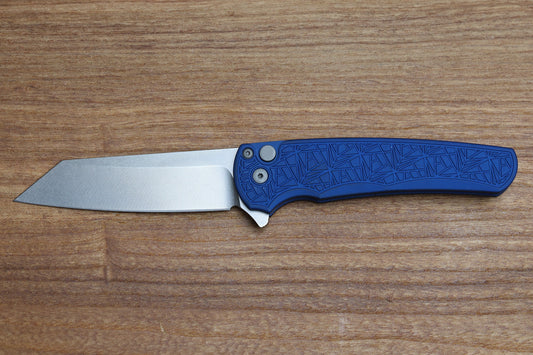 PRO-TECH MALIBU BLUE NEXUS HANDLE & STONEWASH MAGNACUT REVERSE TANTO BLADE 5405-BLUE NEXUS