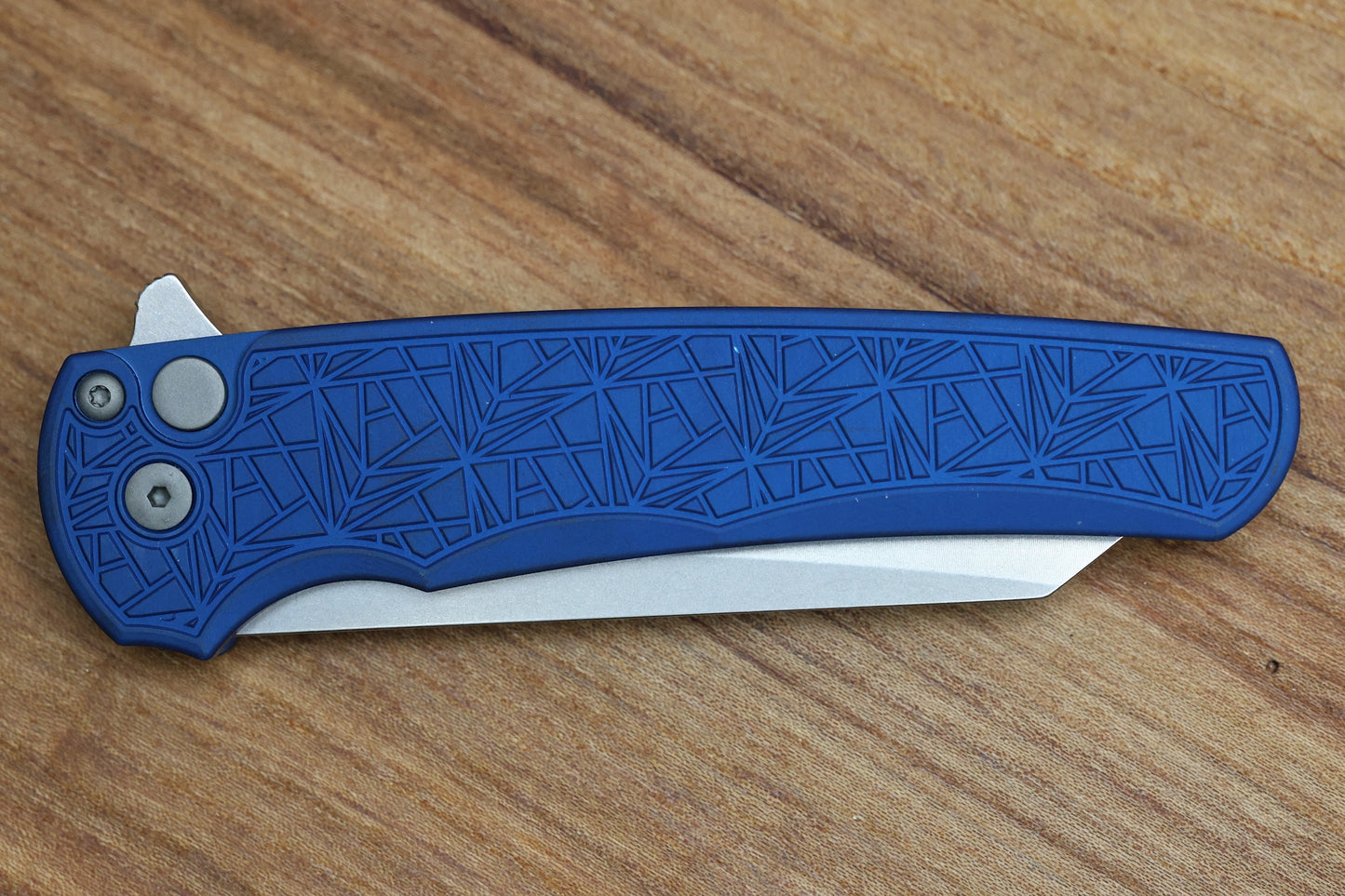 PRO-TECH MALIBU BLUE NEXUS HANDLE & STONEWASH MAGNACUT REVERSE TANTO BLADE 5405-BLUE NEXUS