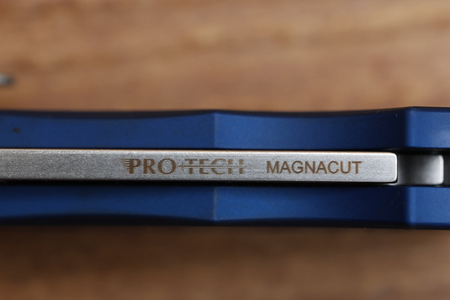 PRO-TECH MALIBU BLUE NEXUS HANDLE & STONEWASH MAGNACUT REVERSE TANTO BLADE 5405-BLUE NEXUS