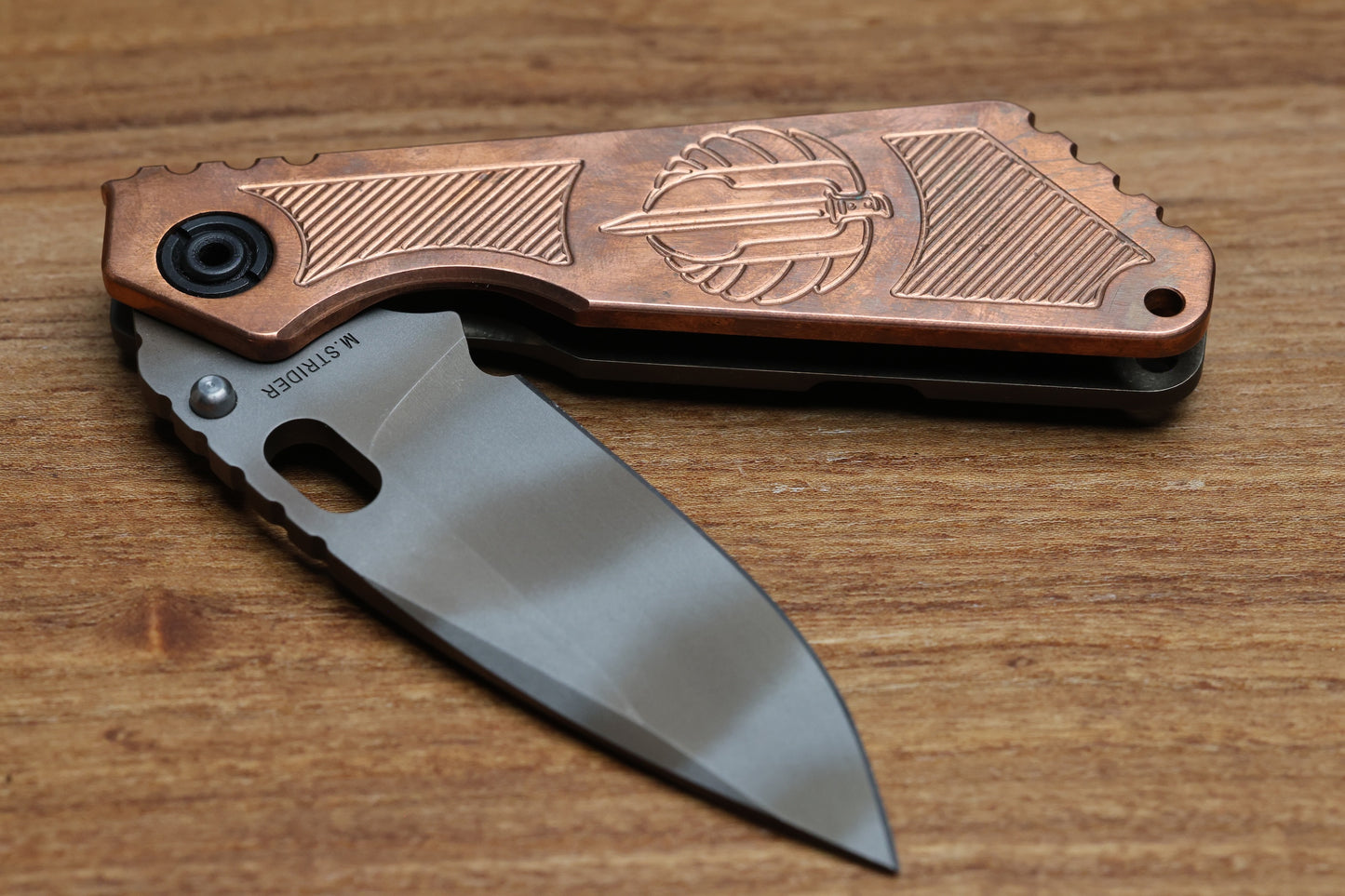 STRIDER KNIVES SNG COPPER TIGER STRIPE MAGNACUT