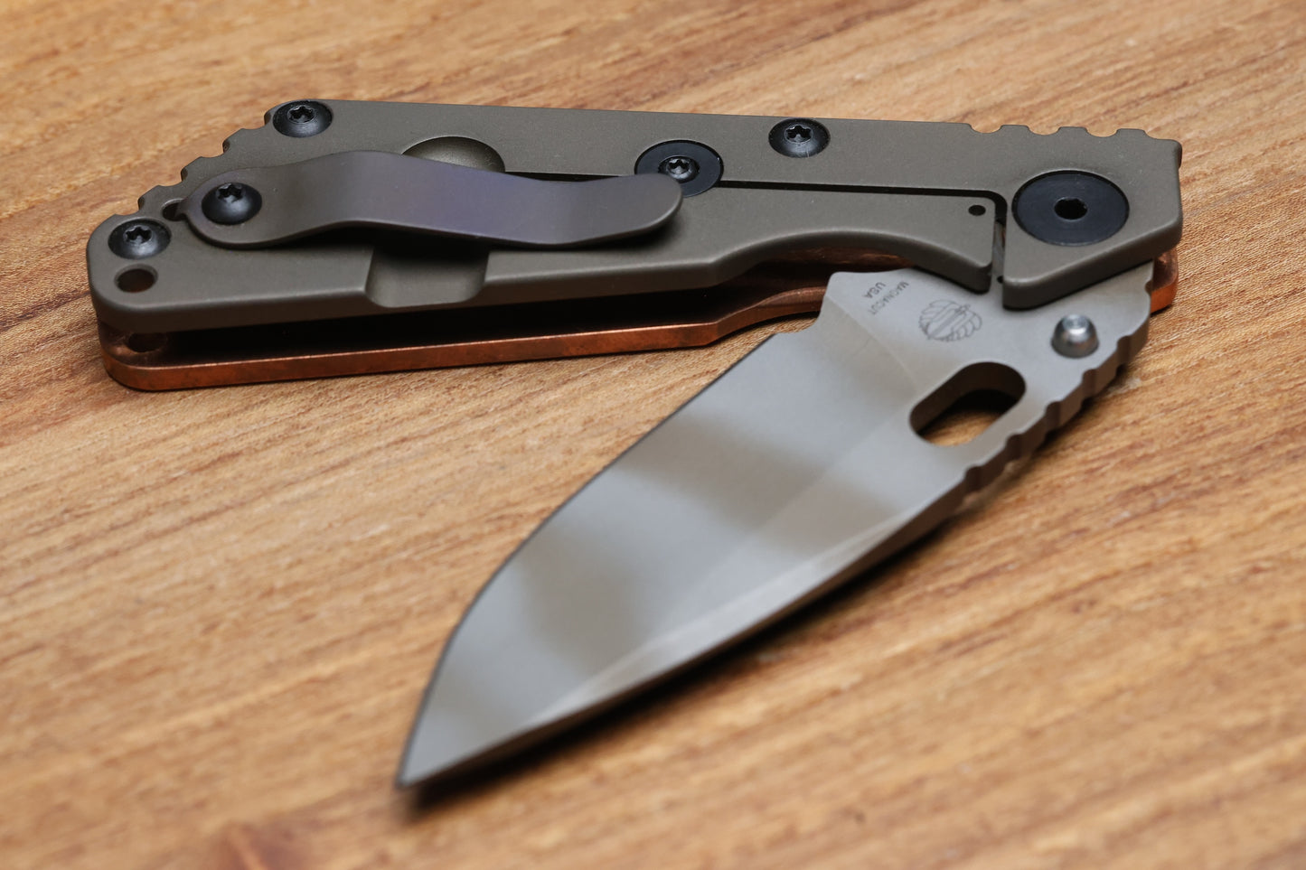 STRIDER KNIVES SNG COPPER TIGER STRIPE MAGNACUT
