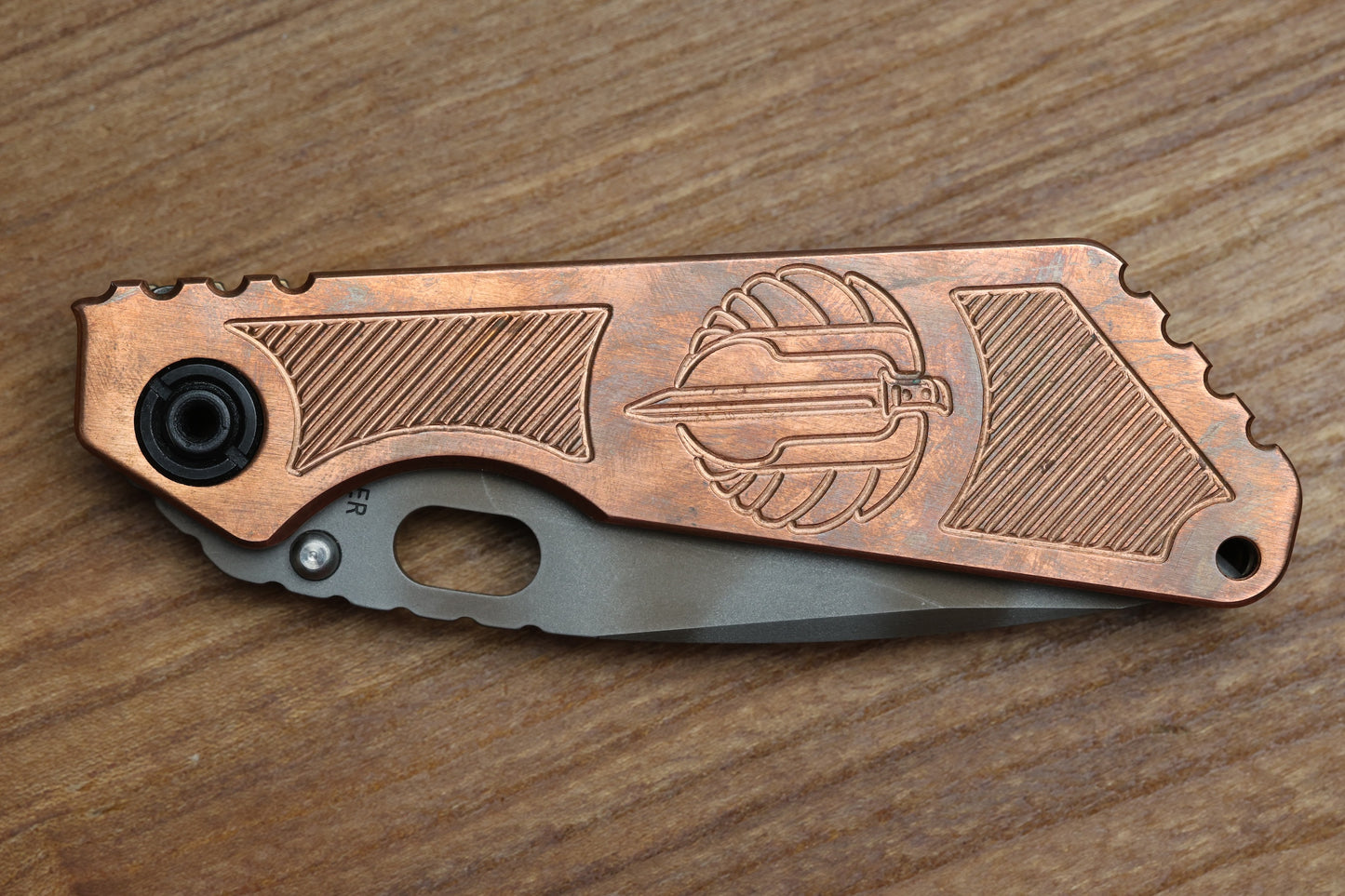 STRIDER KNIVES SNG COPPER TIGER STRIPE MAGNACUT