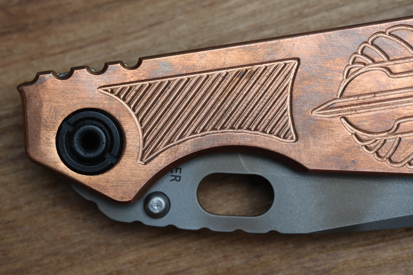 STRIDER KNIVES SNG COPPER TIGER STRIPE MAGNACUT