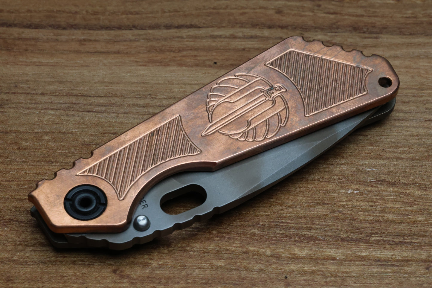 STRIDER KNIVES SNG COPPER TIGER STRIPE MAGNACUT