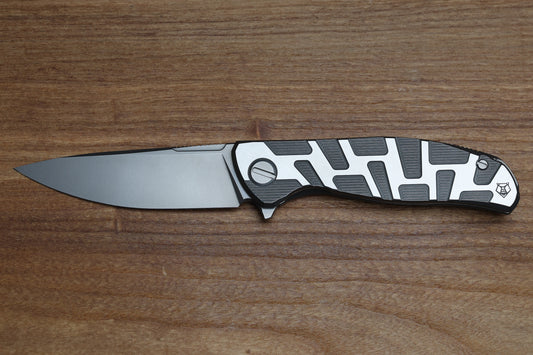 SHIROGOROV F95 T PATTERN GEN. 4 - TITANIUM HANDLE - M390 BLADE - MRBS