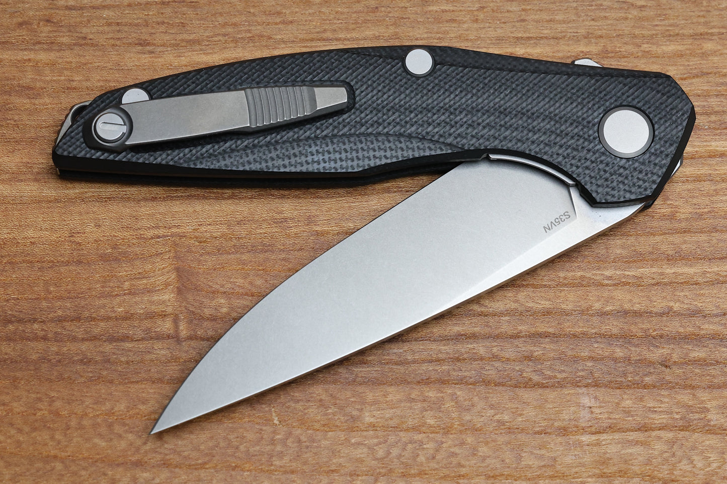 SHIROGOROV 111 - S35VN BLADE - BLACK G10 HANDLE - MRBS