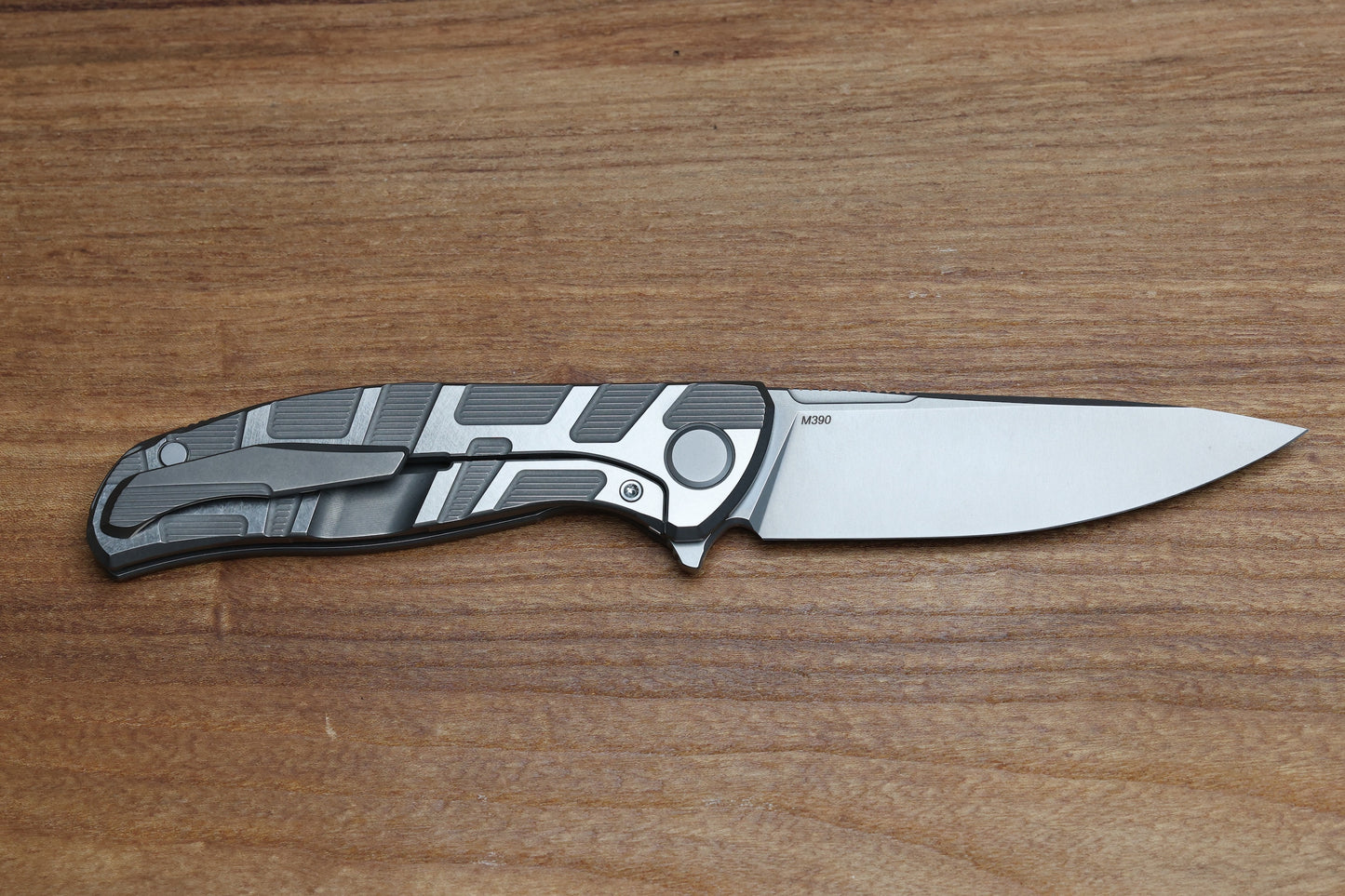SHIROGOROV F95 T PATTERN GEN. 4 - TITANIUM HANDLE - M390 BLADE - MRBS