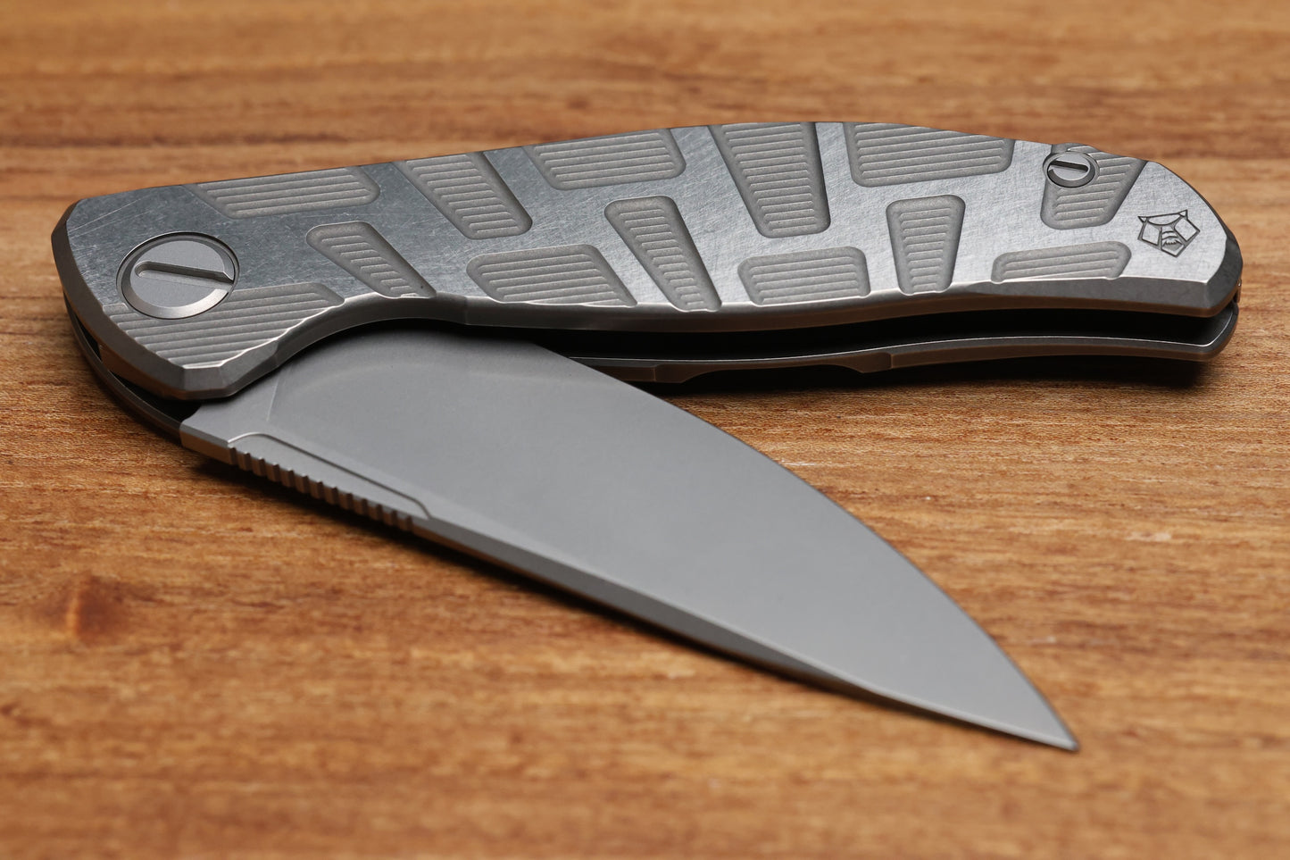 SHIROGOROV F95 T PATTERN GEN. 4 - TITANIUM HANDLE - M390 BLADE - MRBS