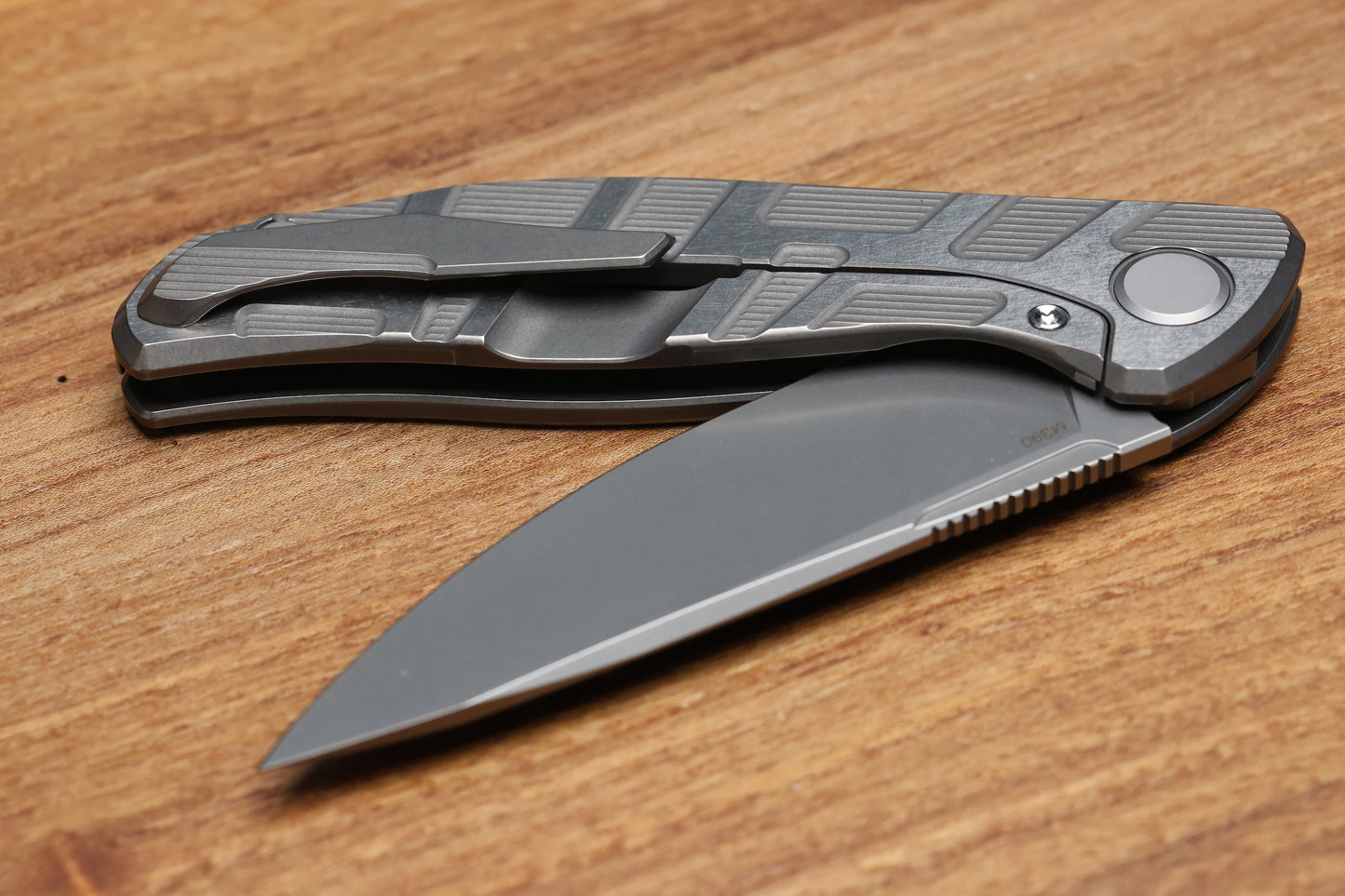 SHIROGOROV F95 T PATTERN GEN. 4 - TITANIUM HANDLE - M390 BLADE - MRBS