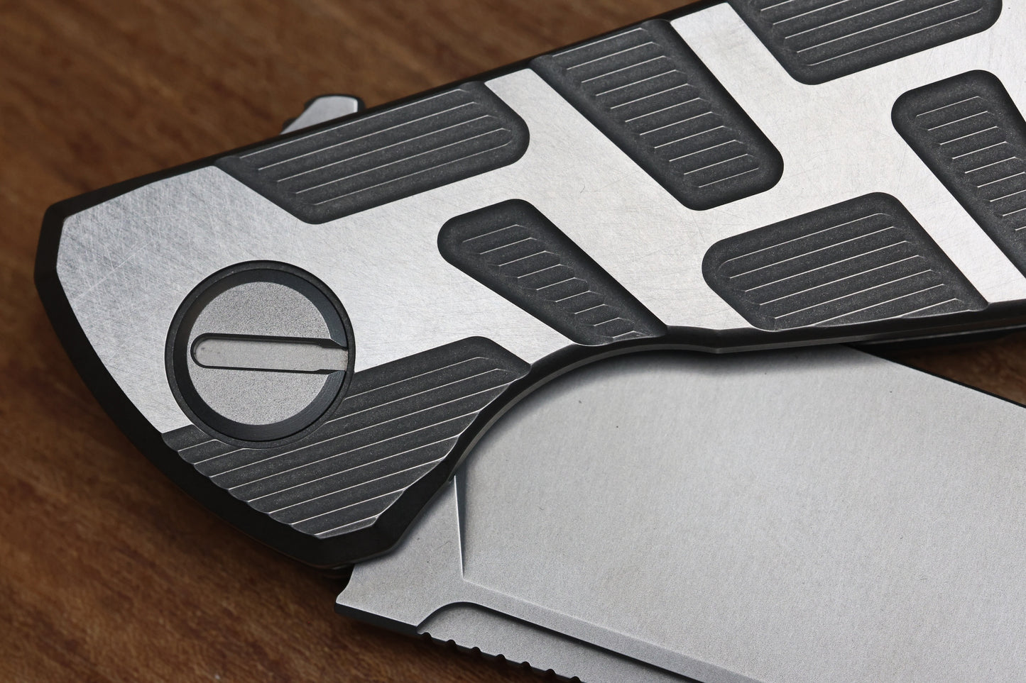 SHIROGOROV F95 T PATTERN GEN. 4 - TITANIUM HANDLE - M390 BLADE - MRBS