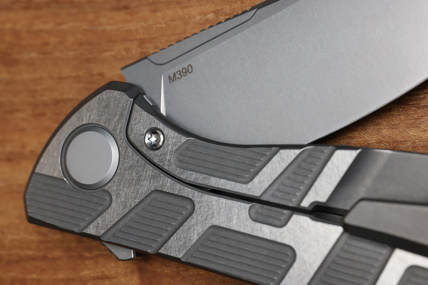 SHIROGOROV F95 T PATTERN GEN. 4 - TITANIUM HANDLE - M390 BLADE - MRBS