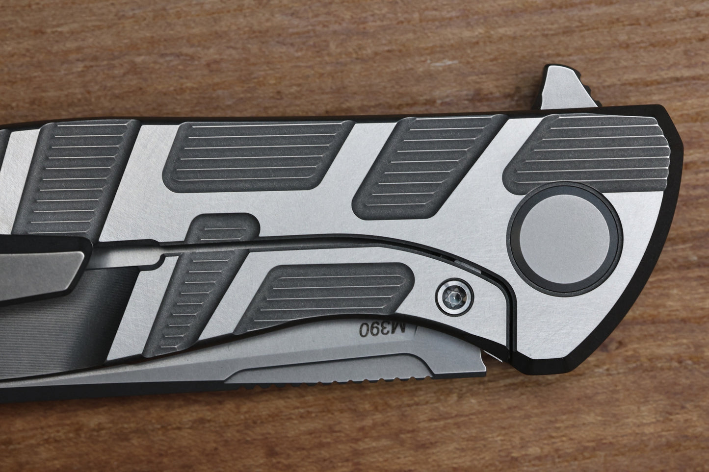 SHIROGOROV F95 T PATTERN GEN. 4 - TITANIUM HANDLE - M390 BLADE - MRBS