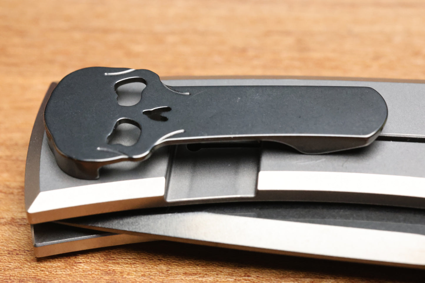 CHAVES KNIVES REDENCION 229 BRIGHT STONEWASH DLC W/ TITANIUM INTEGRAL HANDLE W/ MAGNETIC TI INLAYS & TANTO M390