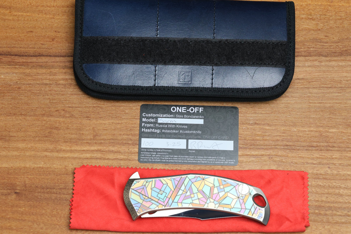 CUSTOM KNIFE FACTORY KONYGIN BARM ONE OFF - M398 BLADE (PREOWNED)